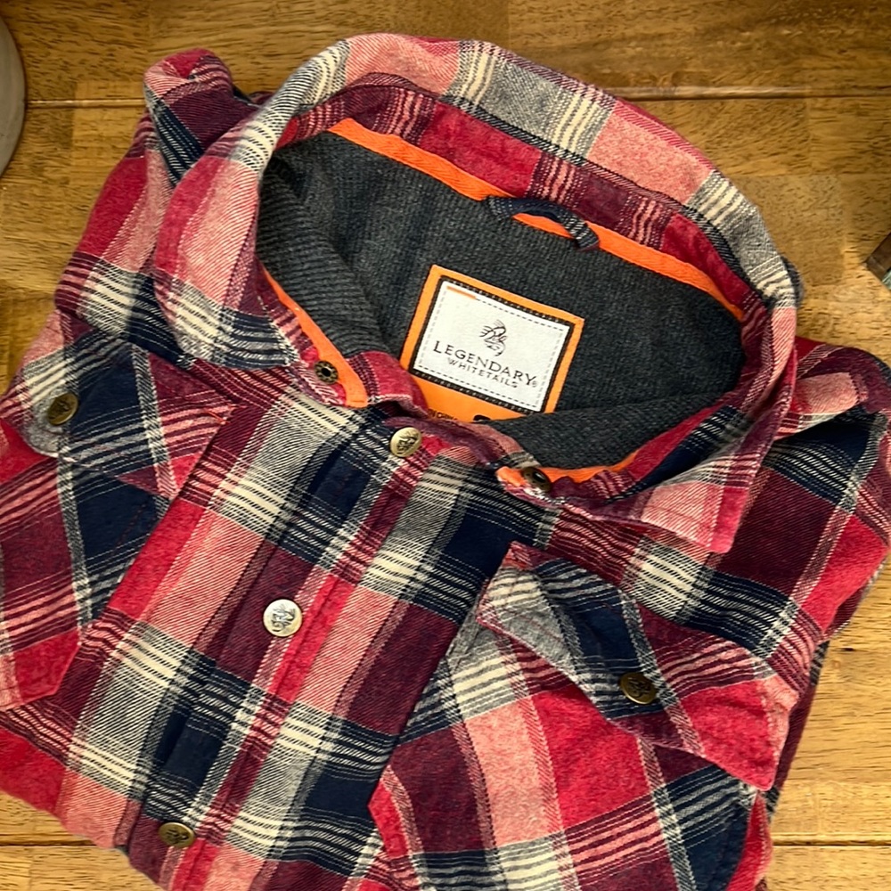Legendary Whitetails button down heavy thermal jacket size 2XL